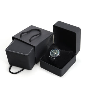 PU Leather Watch Box Jewelry Display with Pillow Cushion