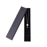 Rectangular Jewelry Organizer Box For Earrings Necklace Bracelet Display
