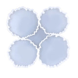 Square Round Coaster Resin Mould for DIY Cup Mats Table Home Decoration