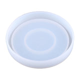 Round Concrete Flower Pot Tray Silicone Mould Epoxy Resin Mold DIY Crafts