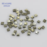 Square Shape Marcasite Stones, 1.2x1.2~2.4x2.4mm