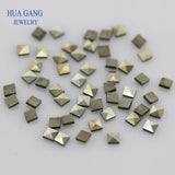 Square Shape Marcasite Stones, 1.2x1.2~2.4x2.4mm
