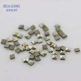 Square Shape Marcasite Stones, 1.2x1.2~2.4x2.4mm