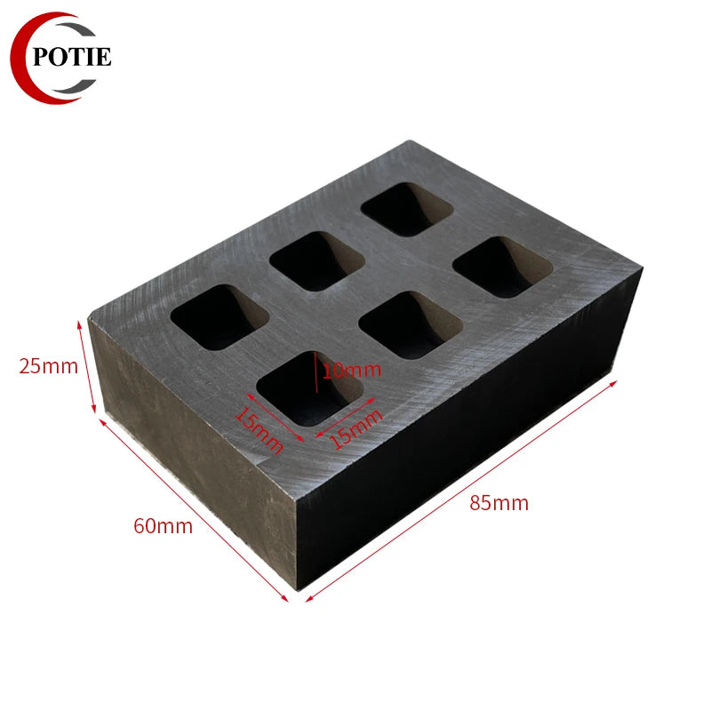 High Purity Graphite Form Ingot Molding Bar Combo Mold for Silver Casting Tool