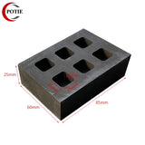 High Purity Graphite Form Ingot Molding Bar Combo Mold for Silver Casting Tool