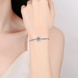 1ct Moissanite Diamond Bracelet 925 Sterling Silver Bangle Women Gift