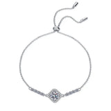 1ct Moissanite Diamond Bracelet 925 Sterling Silver Bangle Women Gift