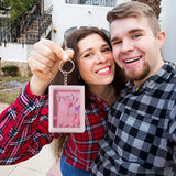 Square Quicksand Silicone Mold Keyring Pendant Birthday Gift