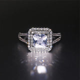 Crystal Women's Romantic Rings Jewelry Cubic Zirconia Wedding