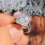 Crystal Women's Romantic Rings Jewelry Cubic Zirconia Wedding