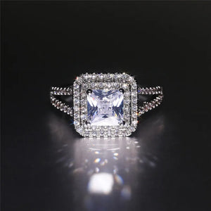 Crystal Women's Romantic Rings Jewelry Cubic Zirconia Wedding