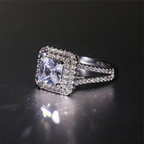 Crystal Women's Romantic Rings Jewelry Cubic Zirconia Wedding