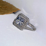 Crystal Women's Romantic Rings Jewelry Cubic Zirconia Wedding
