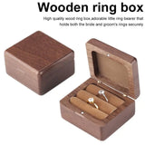 Wood Ring Box Portable Jewelry Box Holder Rustic Decor Box