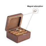 Wood Ring Box Portable Jewelry Box Holder Rustic Decor Box