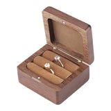 Wood Ring Box Portable Jewelry Box Holder Rustic Decor Box