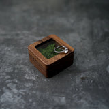 Wood Ring Box Jewelry Holder Engagement Ring Box