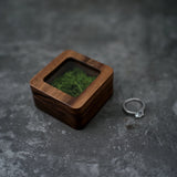 Wood Ring Box Jewelry Holder Engagement Ring Box