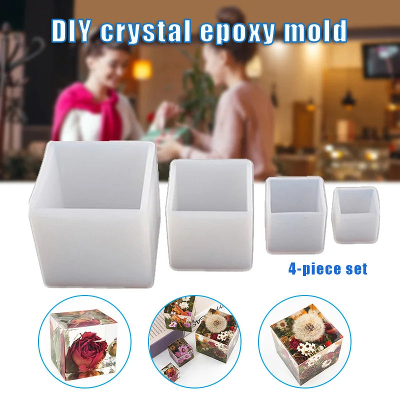Square Silicone Mould DIY Craft Mold Soap Candle Dessert Making