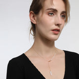 Silver Bullion Pendant Necklace with Freshwater Pearl