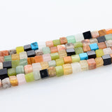4x4mm Natural Stone Beads Mixed Color Loose Beads for DIY Jewelry Making