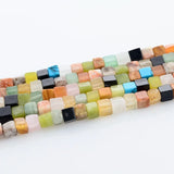 4x4mm Natural Stone Beads Mixed Color Loose Beads for DIY Jewelry Making