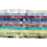 Square Stone Beads Spacer DIY Bracelet 8mm Faceted Cube Beads