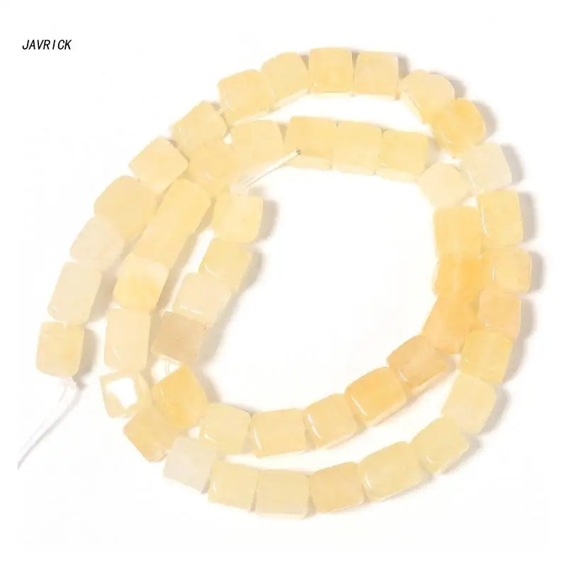 Square Stone Beads Spacer DIY Bracelet 8mm Faceted Cube Beads