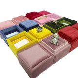 Velvet Jewelry Box Ring Organizer Wedding Ring Display Women Gift Holder