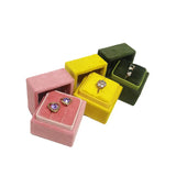 Velvet Jewelry Box Ring Organizer Wedding Ring Display Women Gift Holder