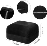 LED Light Velvet Ring Box Jewelry Gift Display Case