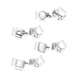 Square Copper Cufflinks for Men's Wedding Guest Gift