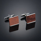 Wooden Cufflinks for Men's French Cuffs Customizable