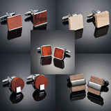Wooden Cufflinks for Men's French Cuffs Customizable