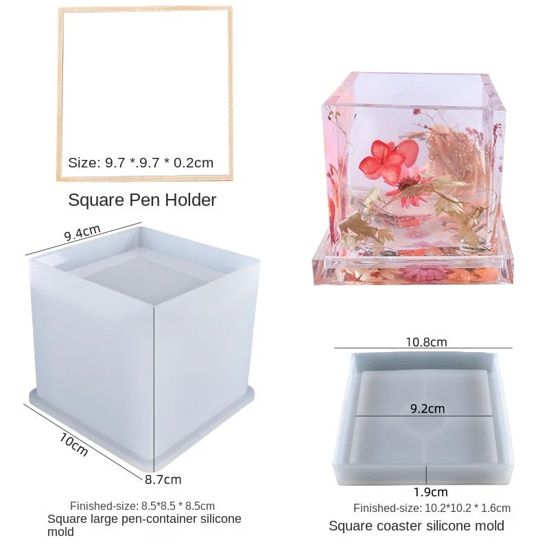 Silica Gel Mold for Jewelry and Crafts, Epoxy Resin Container