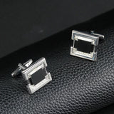 Crystal Enamel Copper Cufflinks for Tuxedo Shirts