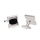 Crystal Enamel Copper Cufflinks for Tuxedo Shirts