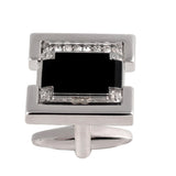 Crystal Enamel Copper Cufflinks for Tuxedo Shirts