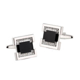 Crystal Enamel Copper Cufflinks for Tuxedo Shirts