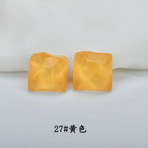 Water Ripple Wave Resin Ear Stud Patch DIY Earring Accessories