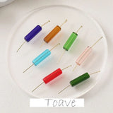 Transparent Glass Beaded Earring Necklace Material