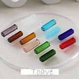 Transparent Glass Beaded Earring Necklace Material