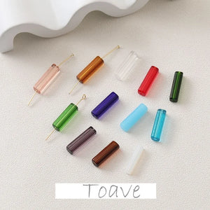 Transparent Glass Beaded Earring Necklace Material