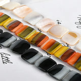 Natural Shell Square Beads Straight Hole DIY Jewelry Making