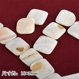 Natural Shell Square Beads Straight Hole DIY Jewelry Making