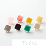 Resin Silver Needle DIY Earrings Hand-Made Accessories