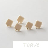 Resin Silver Needle DIY Earrings Hand-Made Accessories
