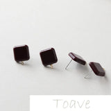 Resin Silver Needle DIY Earrings Hand-Made Accessories