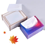 Silicone Mold for Epoxy Resin Production with Shelf for Car Tissue Box Storage