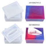 Silicone Mold for Epoxy Resin Production with Shelf for Car Tissue Box Storage